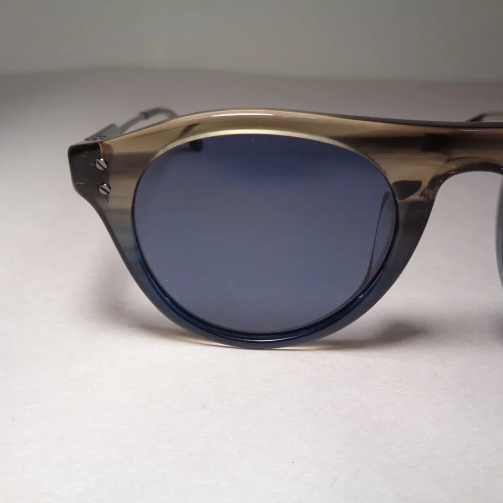 Calvin Klein CK20701S Taupe Blue Horn New Men's Sunglasses